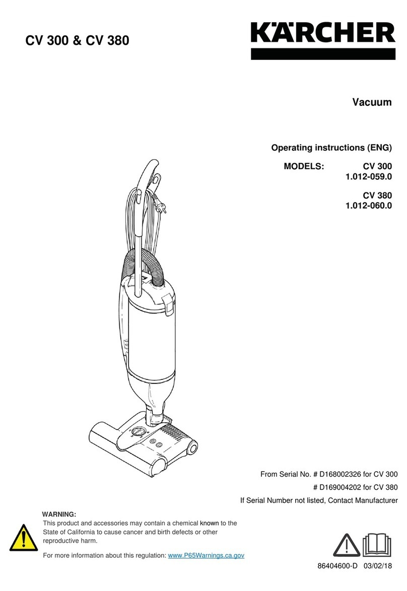 Kärcher CV 380 User manual