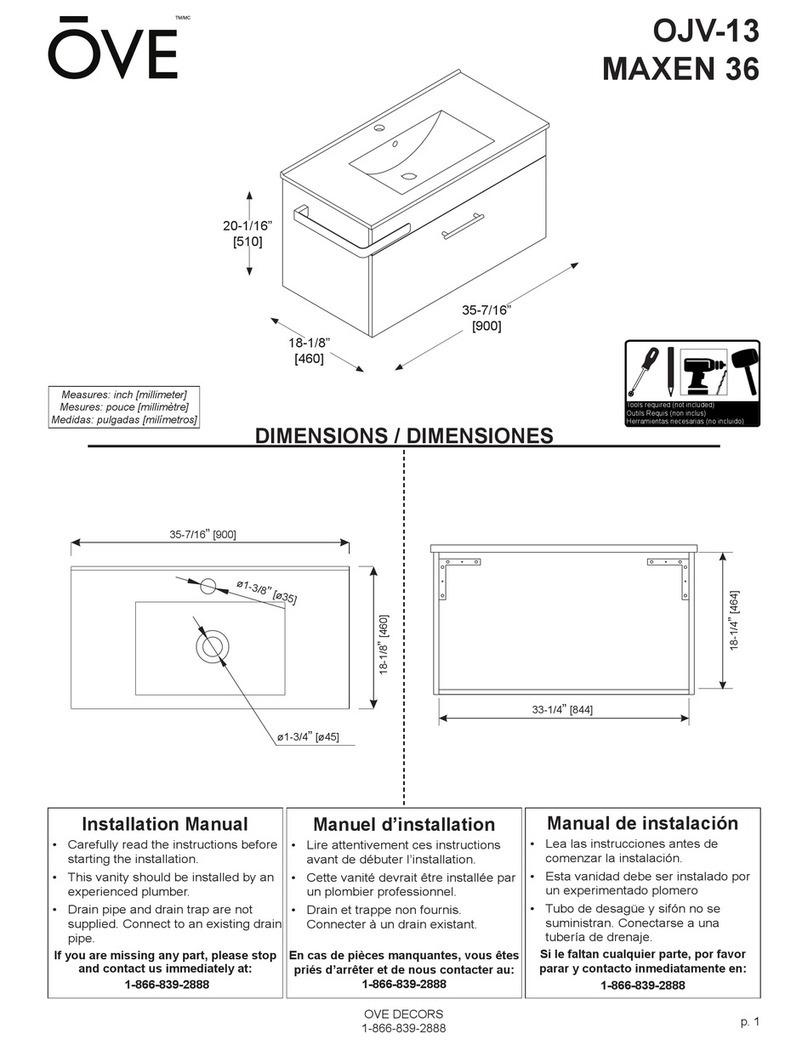 OVE OJV-13 User manual