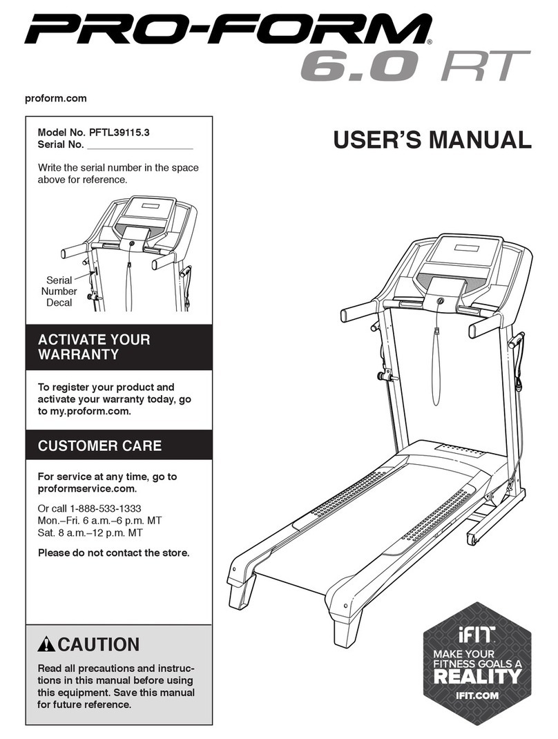 Pro-Form PFTL39115.3 User manual Pro-Form PFTL39115.3 User manual