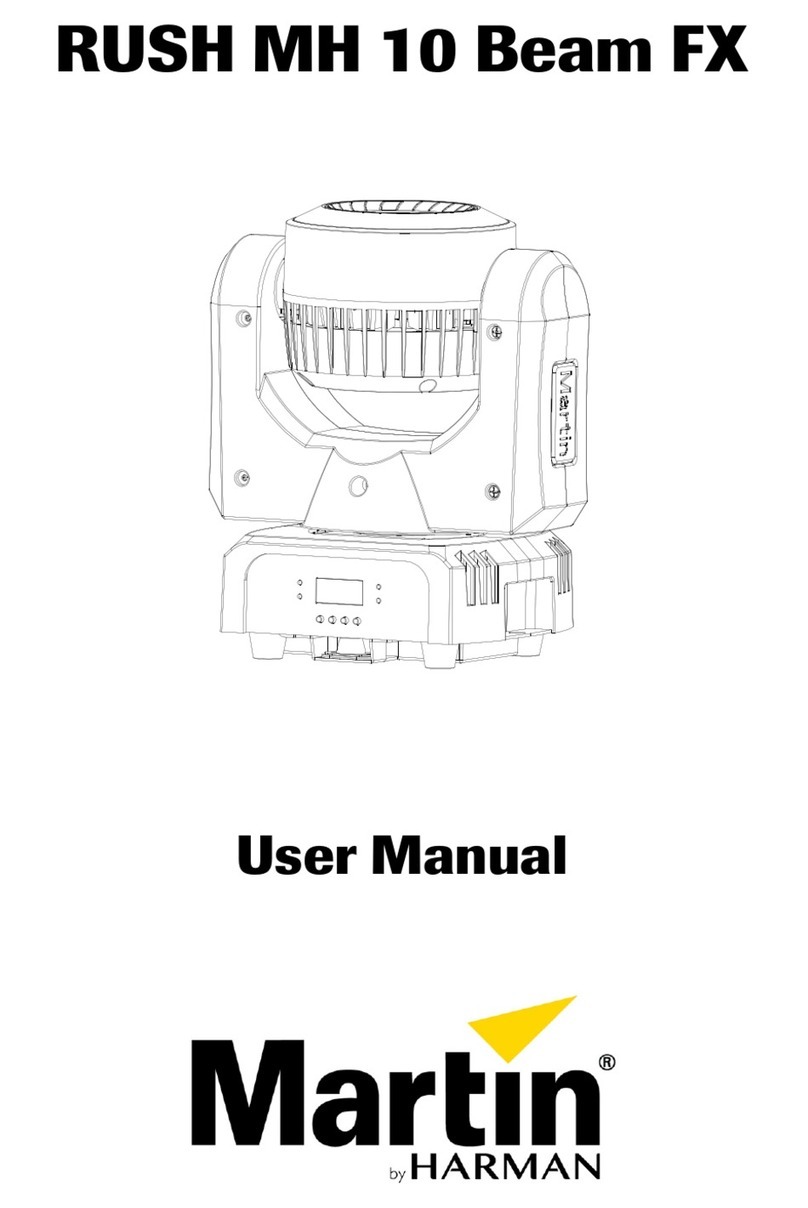 Harman Martin RUSH MH 10 Beam FX user manual