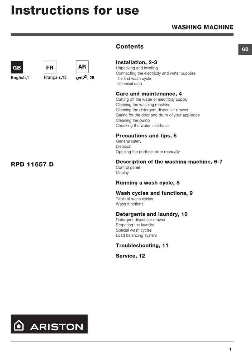 Ariston RPD 11657 D Instructions for use