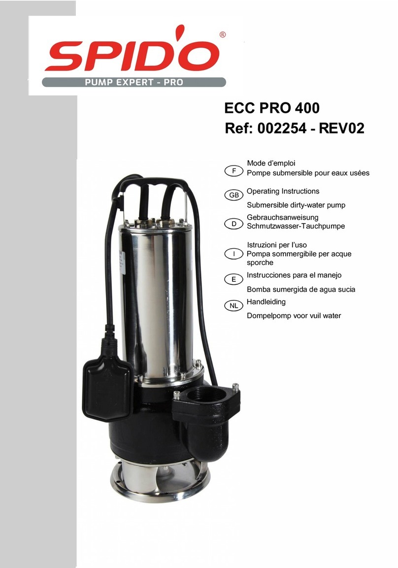 SPIDO ECC PRO 400 operating instructions