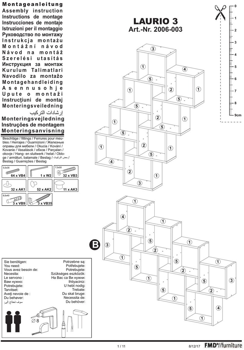 FMD Furniture LAURIO 3 2006-003 Assembly instruction