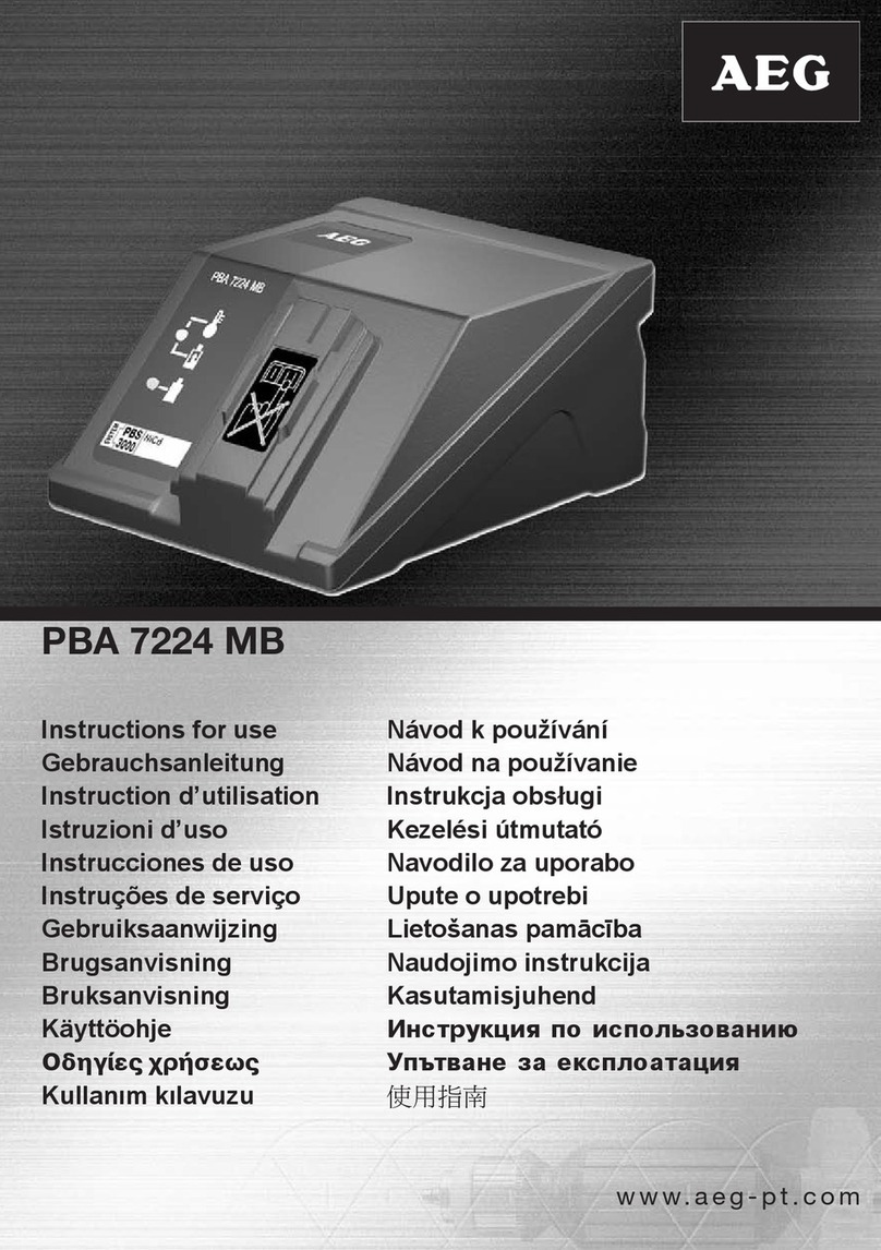 AEG PBA 7224 MB User manual