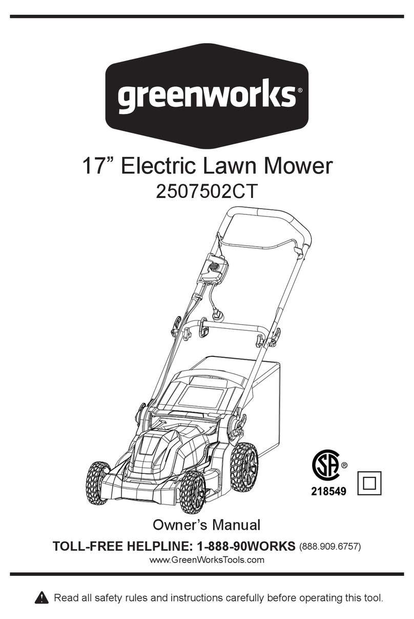 GreenWorks 2507502CT User manual