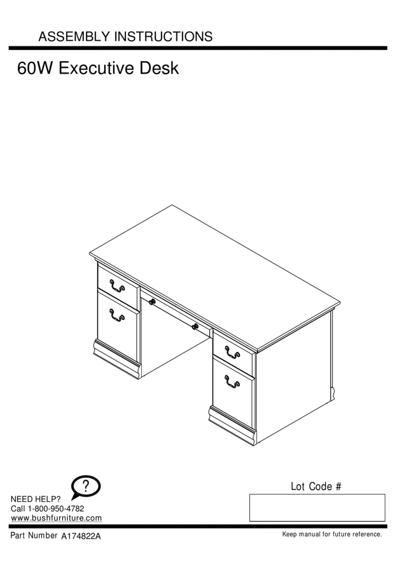 BUSH FURNITURE A174822A Assembly instructions BUSH FURNITURE A174822A Assembly instructions