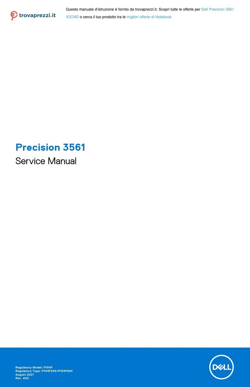 Dell Precision 3561 X2CND Service manual