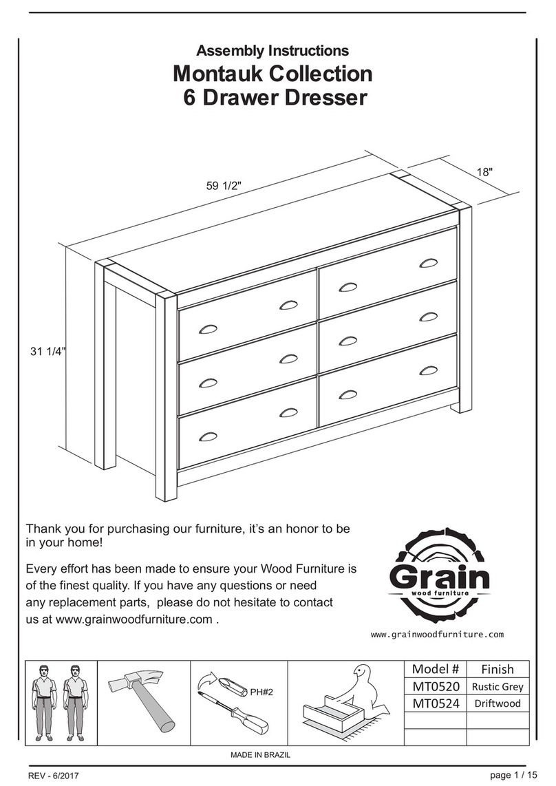 Grain Montauk MT0520 Assembly instructions