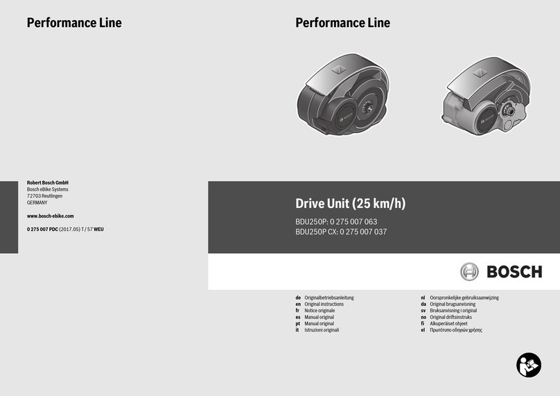 Bosch Performance Line BDU250P CX User manual