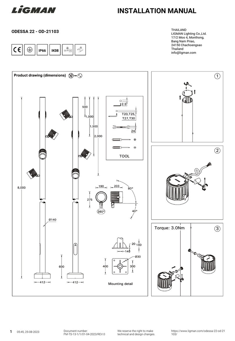 LIGMAN OD-21103 installation manual