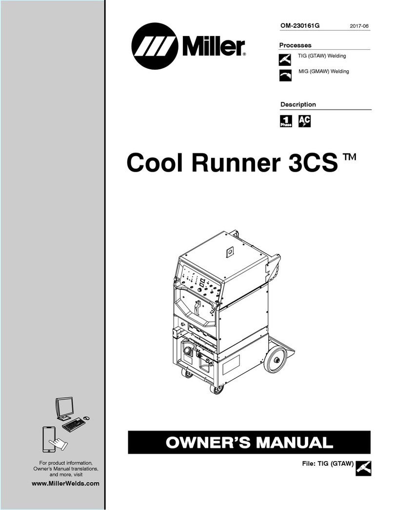 Miller Cool Runner 3CS owner's manual