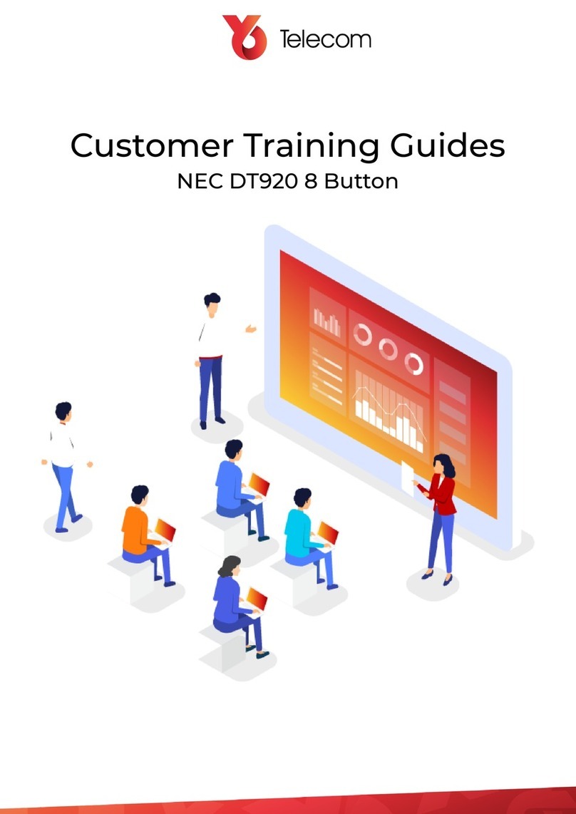 NEC DT920 Customer Training  Guide