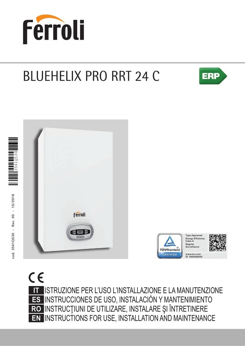 Ferroli BLUEHELIX PRO RRT 24 C Instructions for use & installation