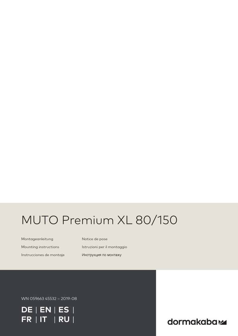 Dormakaba Muto Premium XL80 User manual