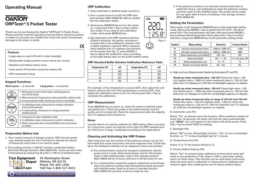 Oakton ORPTestr 5 User manual
