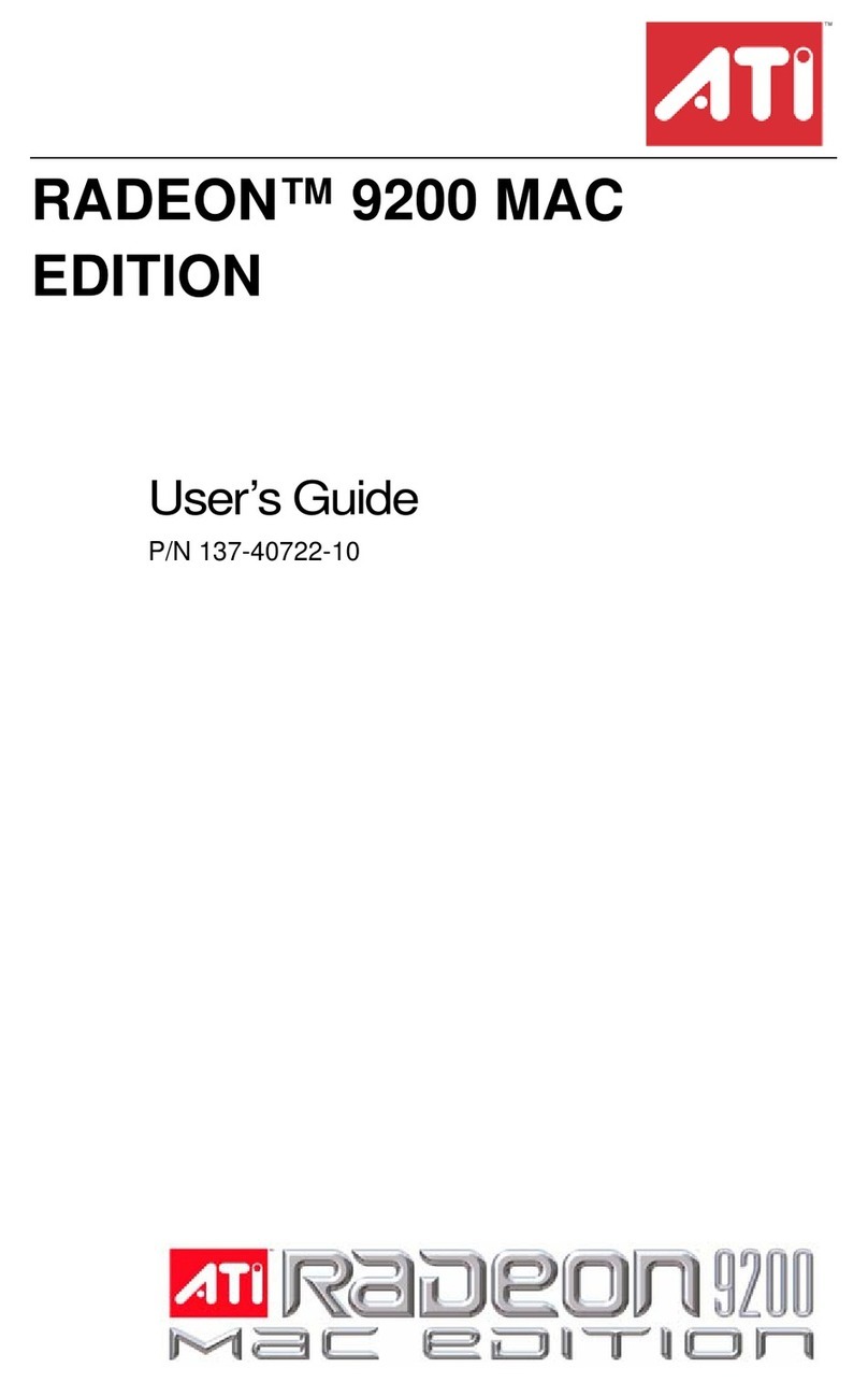 ATI Technologies RADEON 9200 MAC EDITION user guide