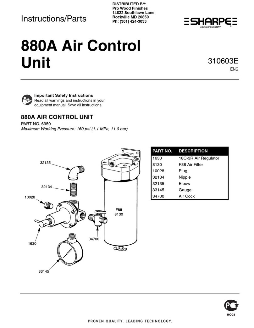 Graco SHARPE 880A Parts list manual