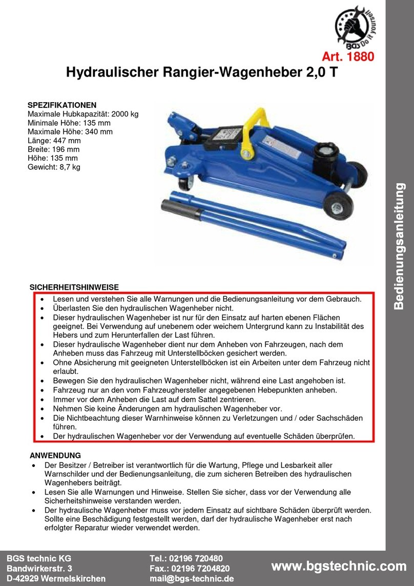 BGS technic 1880 instruction manual