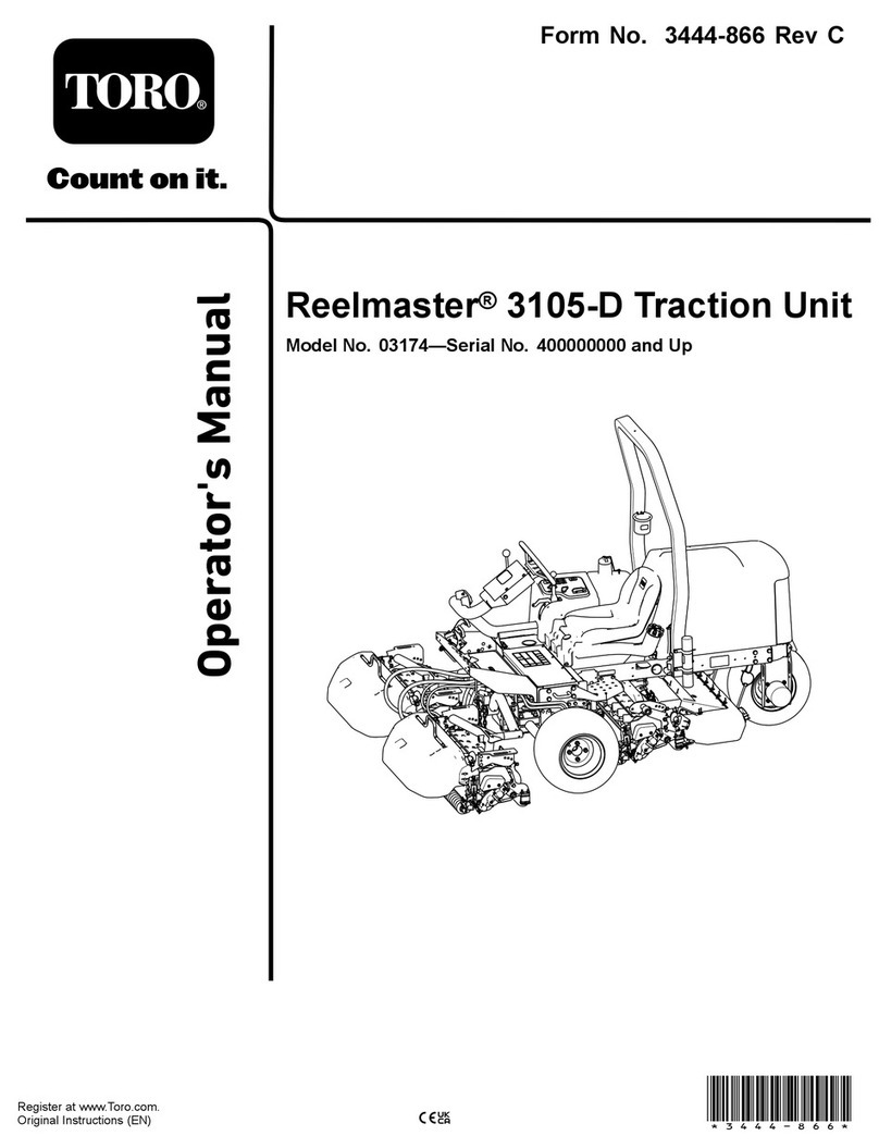 Toro Reelmaster 3105-D User manual