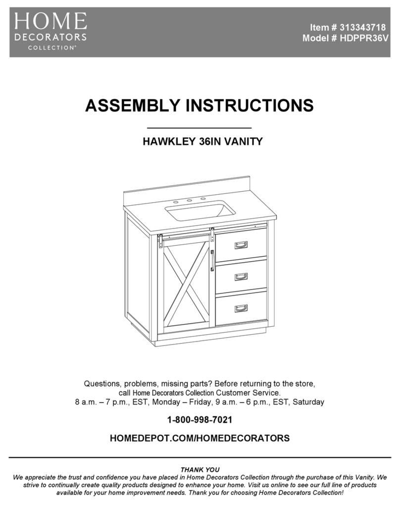 Home Decorators Collection HAWKLEY HDPPR36V User manual Home Decorators Collection HAWKLEY HDPPR36V User manual