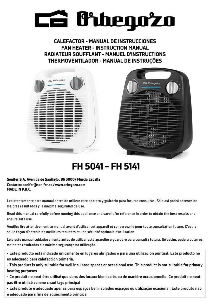 Orbegozo FH 5041 instruction manual