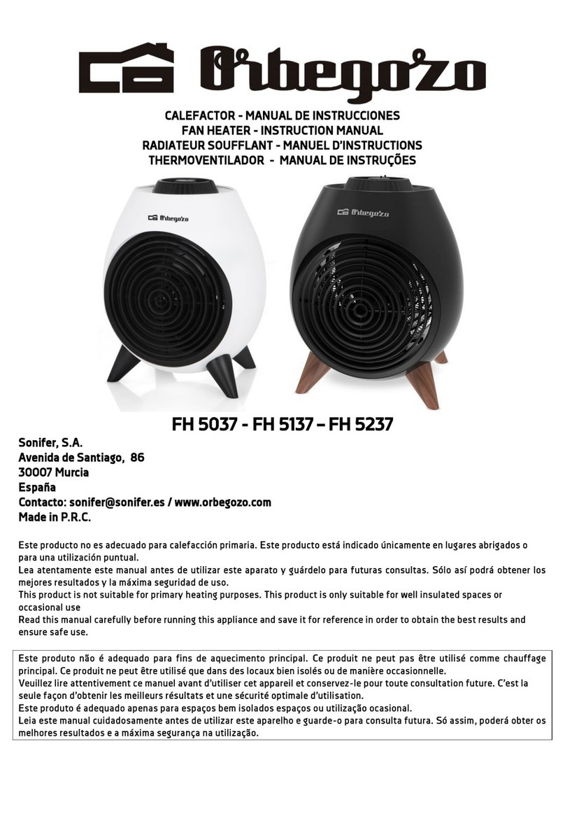 Orbegozo FH 5237 instruction manual