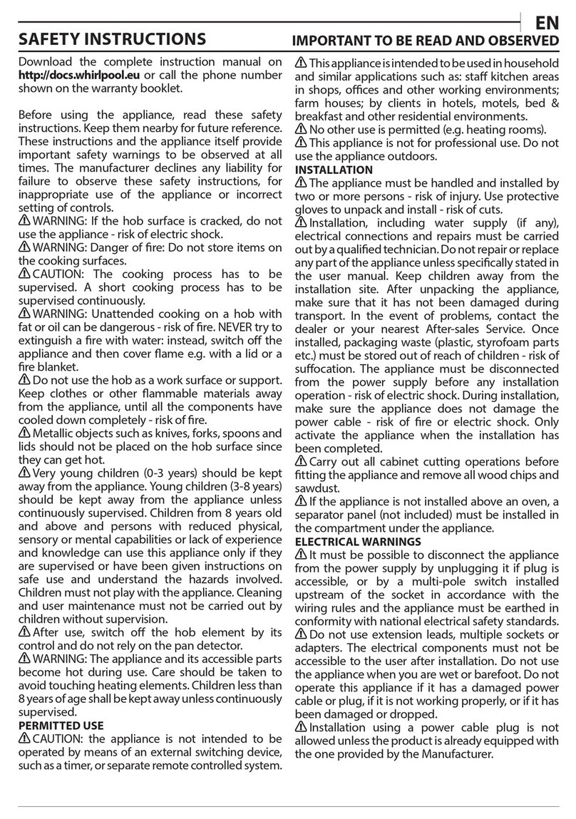 Whirlpool WF S1577 CPNE User manual