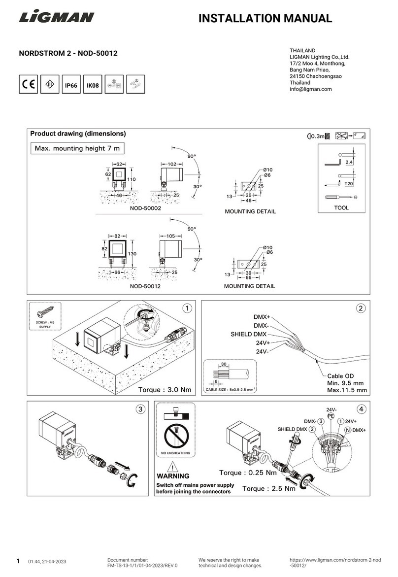LIGMAN NOD-50012 installation manual