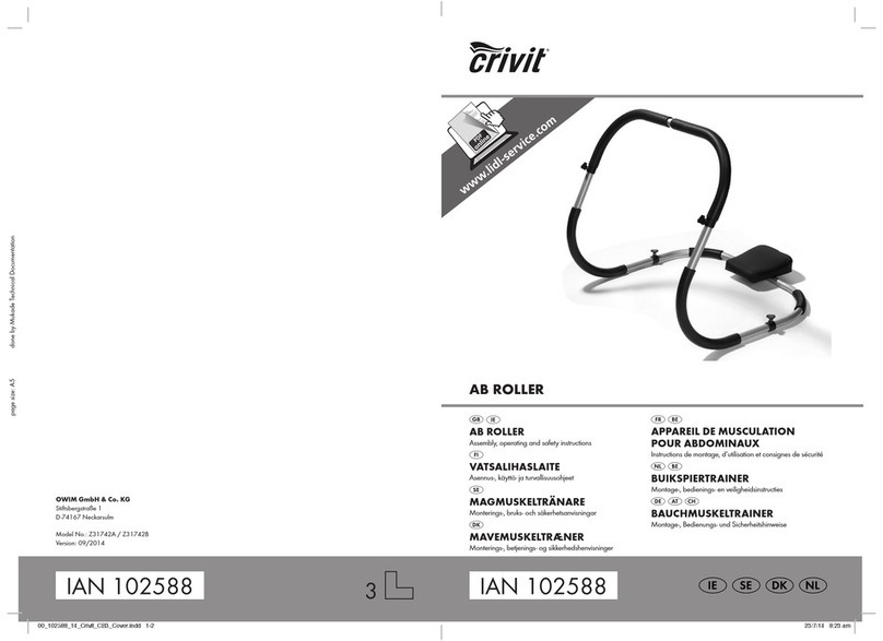 Crivit Z31742A Assembly, operating and safety instructions