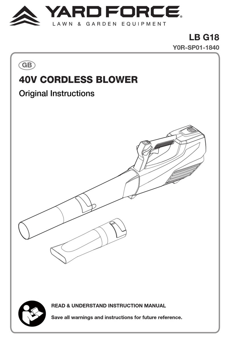 Yard force LB G18 User manual Yard force LB G18 User manual