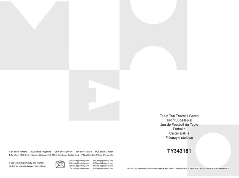 Costway TY343181 Instruction booklet