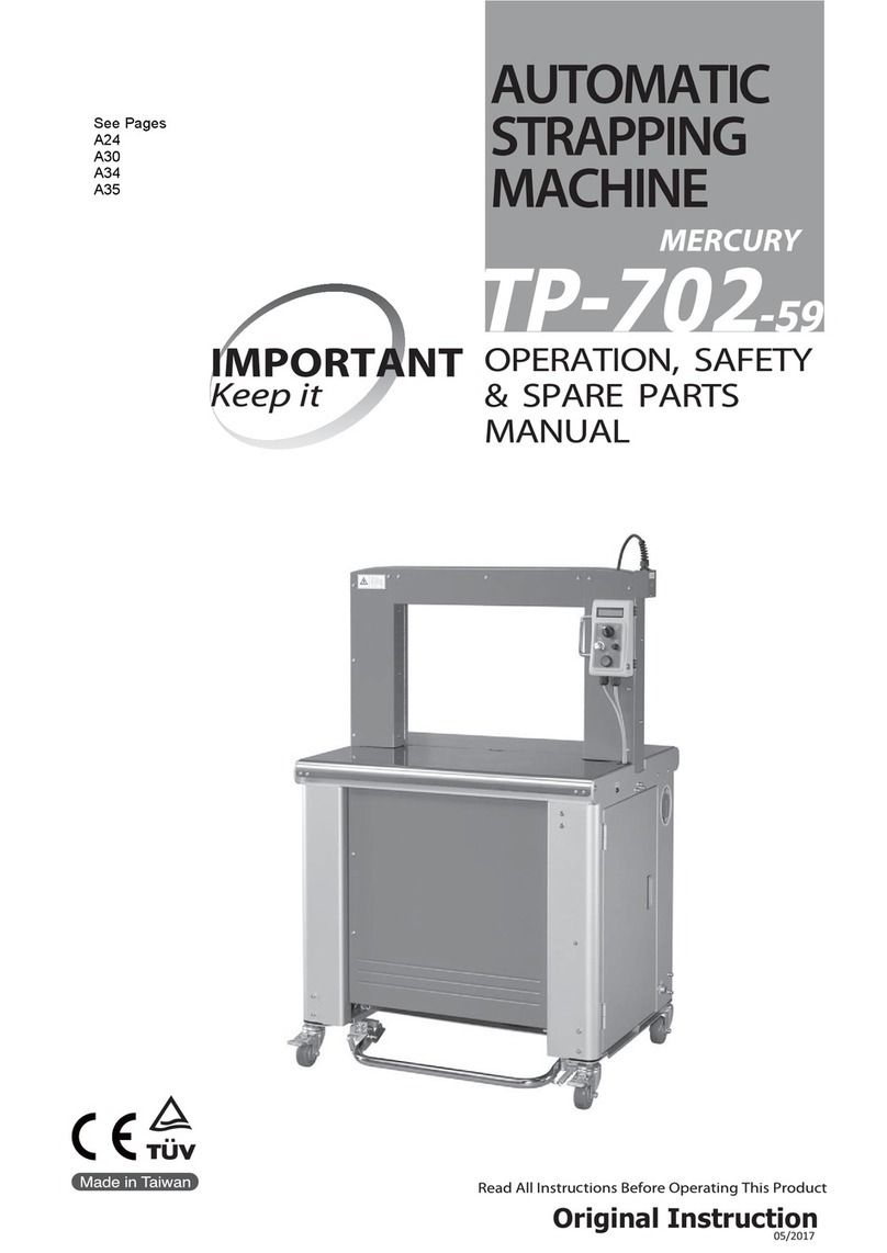Transpak MERCURY TP-702-59 Operation instructions