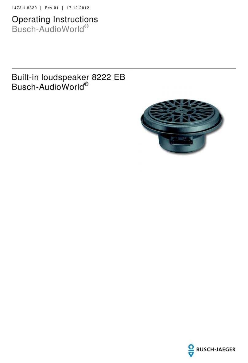 Busch-Jaeger AudioWorld 8222 EB operating instructions