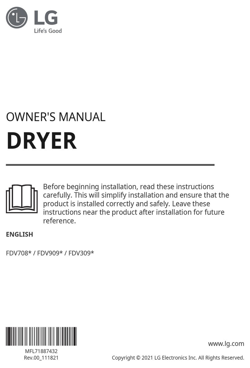 LG FDV309 Series User manual LG FDV309 Series User manual