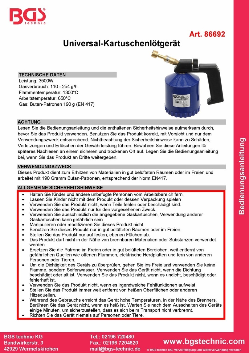BGS technic 86692 quick start guide