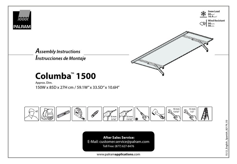 Palram Columba 1500 User manual