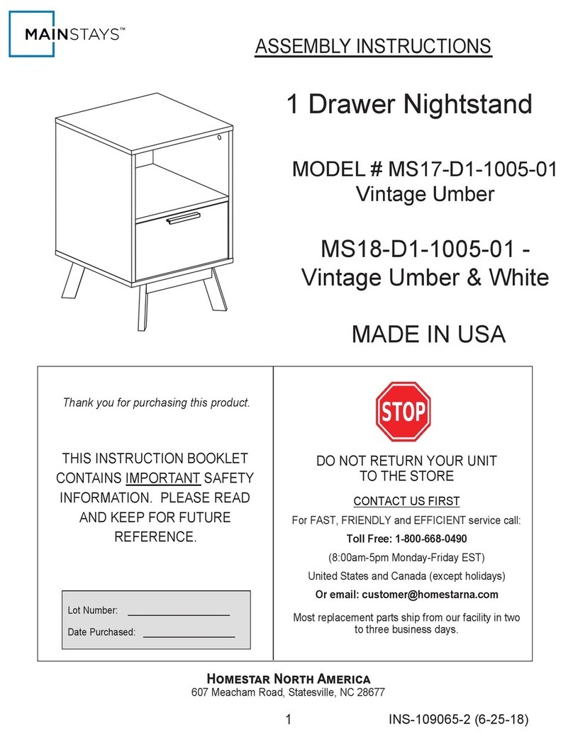 home star MAINSTAYS MS17-D1-1005-01 Assembly instructions home star MAINSTAYS MS17-D1-1005-01 Assembly instructions