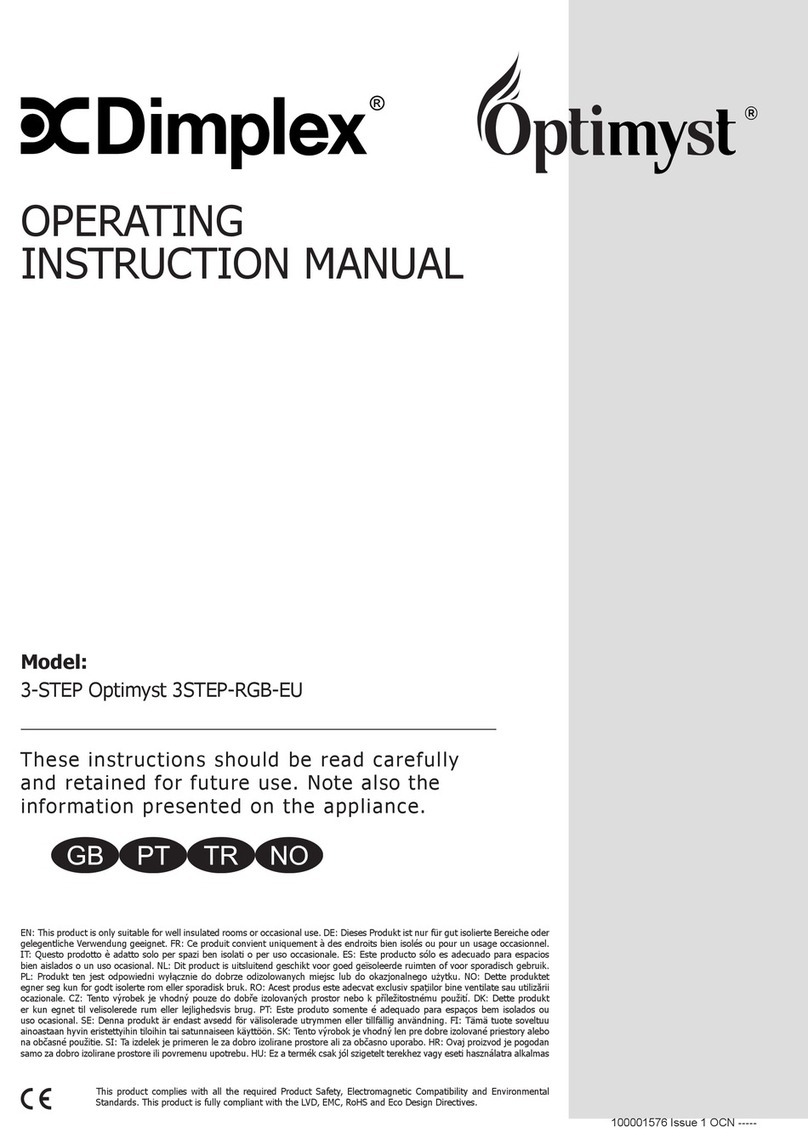 Dimplex Optimyst 3STEP-RGB-EU Operating instructions manual
