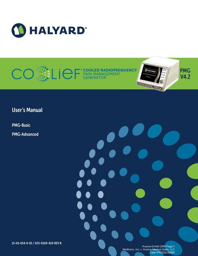 Halyard CO LIEF PMG-Basic user manual