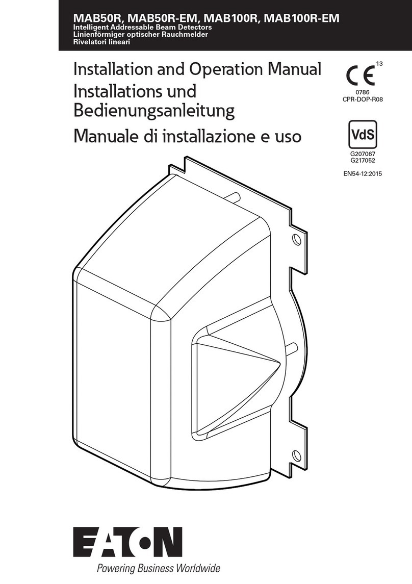 Eaton MAB50R Installation and operation manual