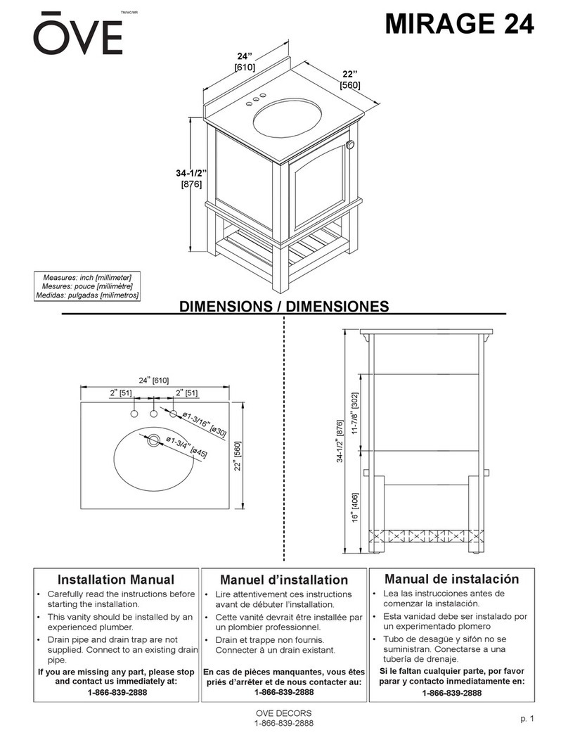 OVE MIRAGE 24 installation manual