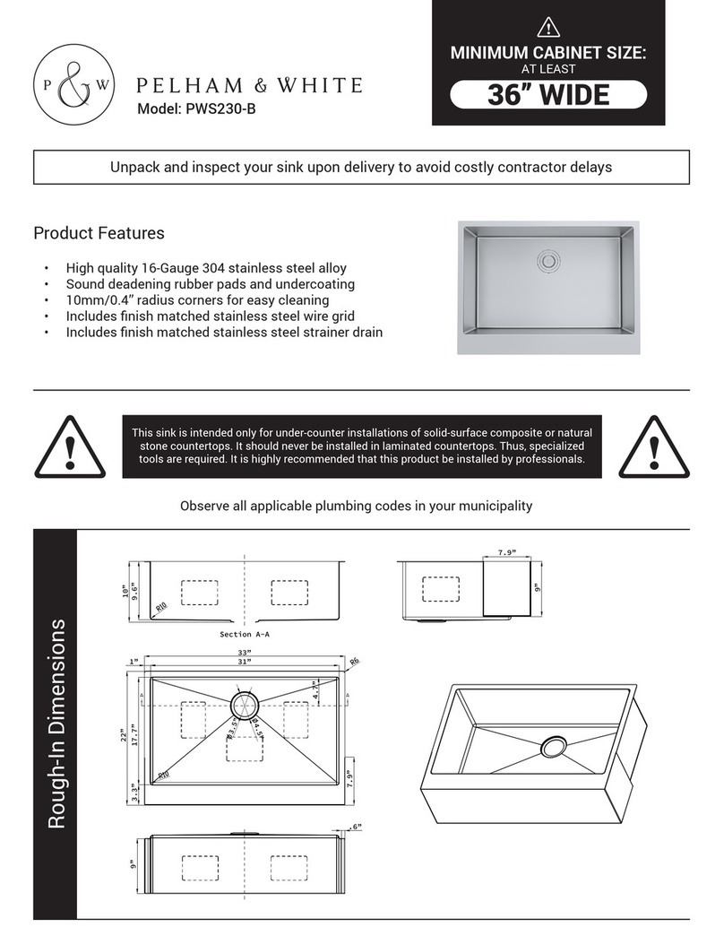 PELHAM & WHITE PWS230-B quick start guide