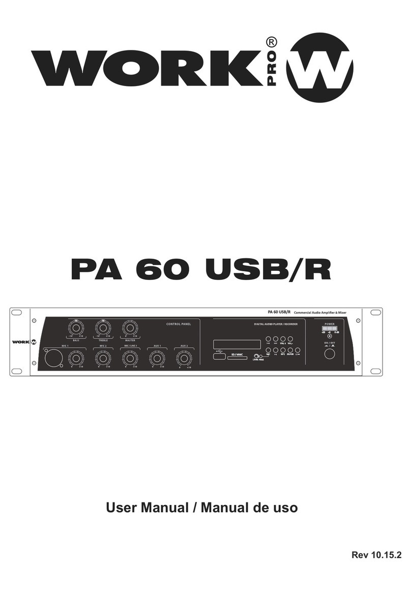 WorkPro PA 60 USB/R User manual