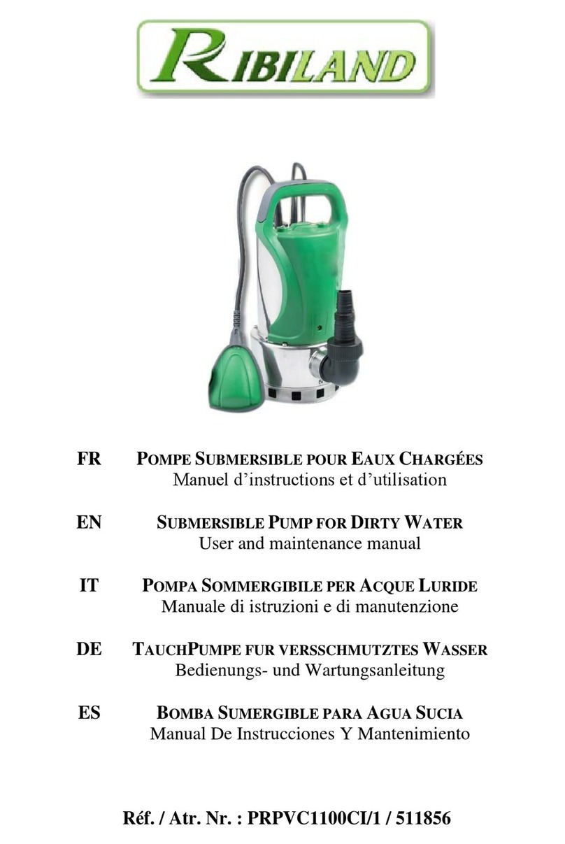 Ribimex PRPVC1100CI/1 Operating instructions Ribimex PRPVC1100CI/1 Operating instructions