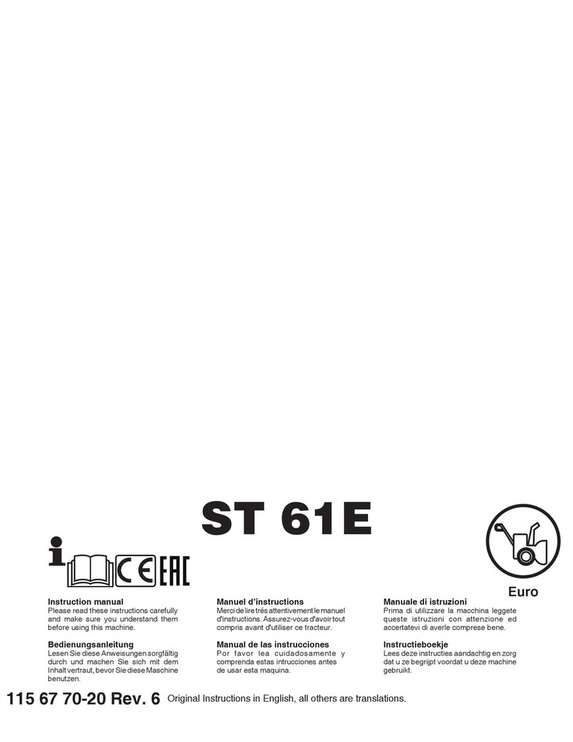 Husqvarna ST 61E instruction manual