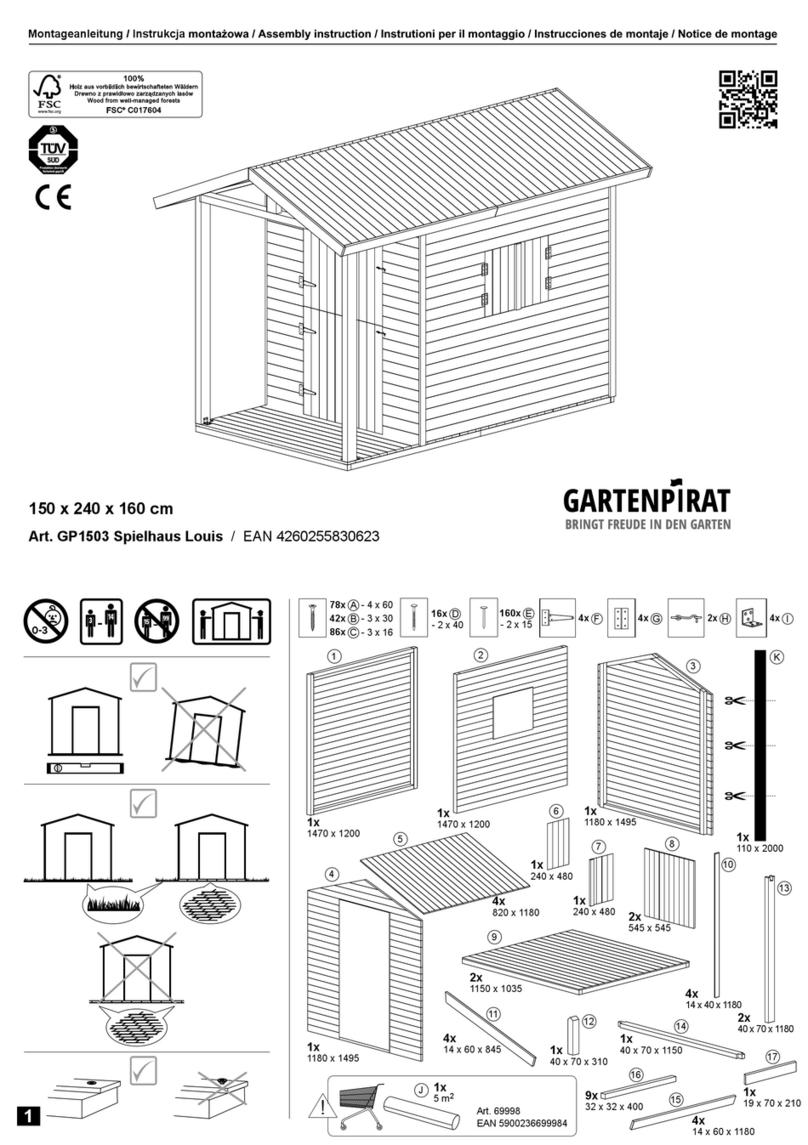 gartenpirat GP1503 Louis Assembly instruction