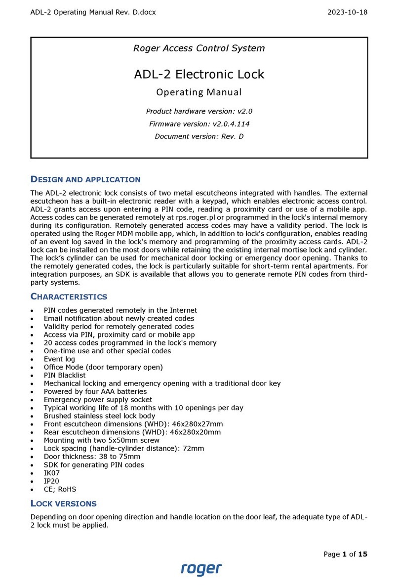 Roger ADL-2 User manual