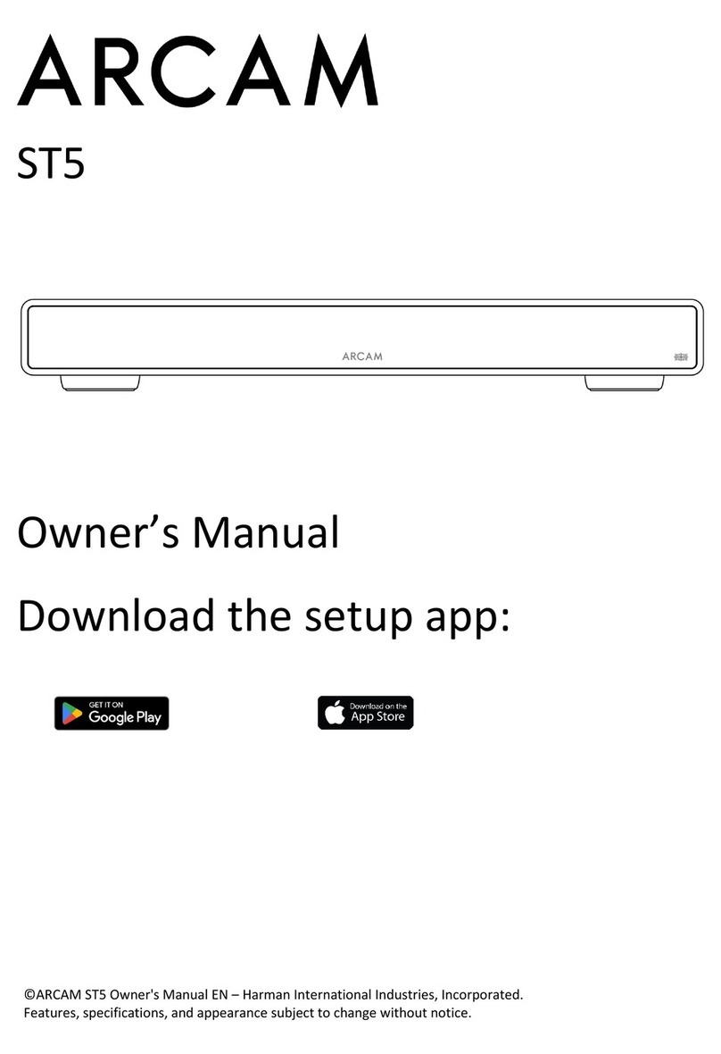 Arcam ST5 owner's manual