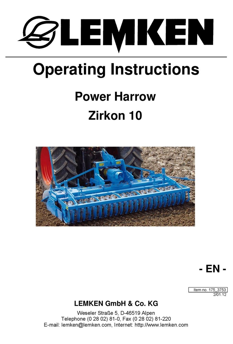 LEMKEN Zirkon 10 User manual