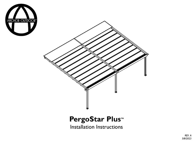 ANCHOR OUTDOOR PergoStar Plus installation instructions ANCHOR OUTDOOR PergoStar Plus installation instructions